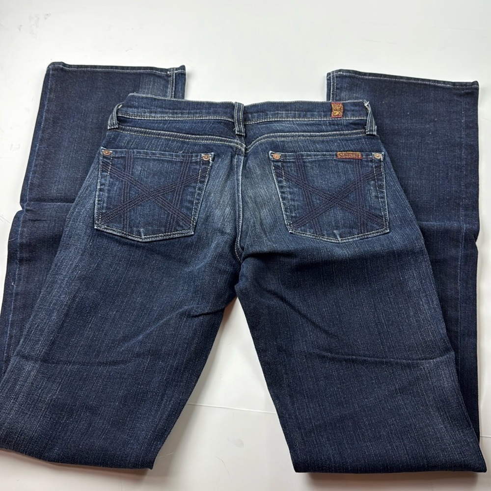 7 For All Mankind 7FAM Mia Jeans Dark Wash Stretch Denim 26 vintage Y2K